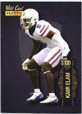 Kaiir Elam #MB-67 2022 Wild Card Matte Black Football