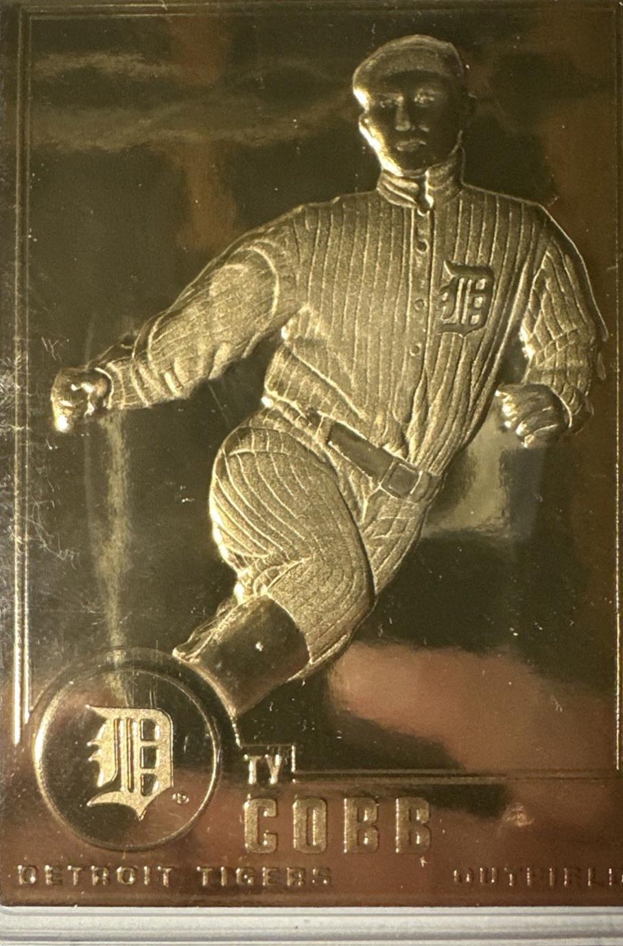 Ty Cobb #49 1996 Danbury Mint 22kt Gold Baseball