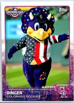Dinger #M-10 Baseball Cards 2015 Topps Opening Day Mascots