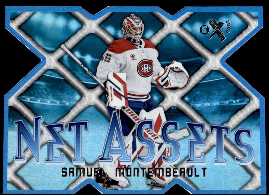 Samuel Montembeault #14 Hockey Cards 2023 SkyBox E-X 2000 Net Assets
