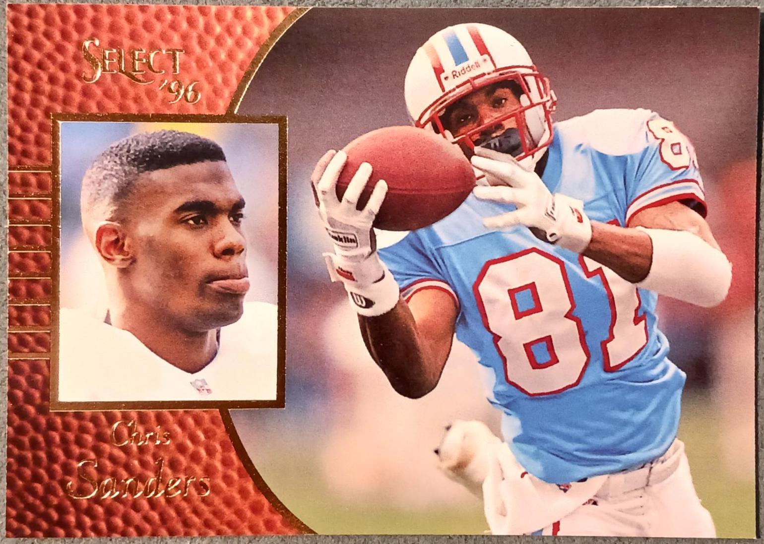 Chris Sanders #14 Football Cards 1996 Select