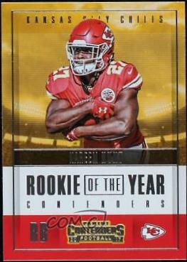 Kareem Hunt #RY-14 Football Cards 2017 Panini Contenders Rookie of the Year