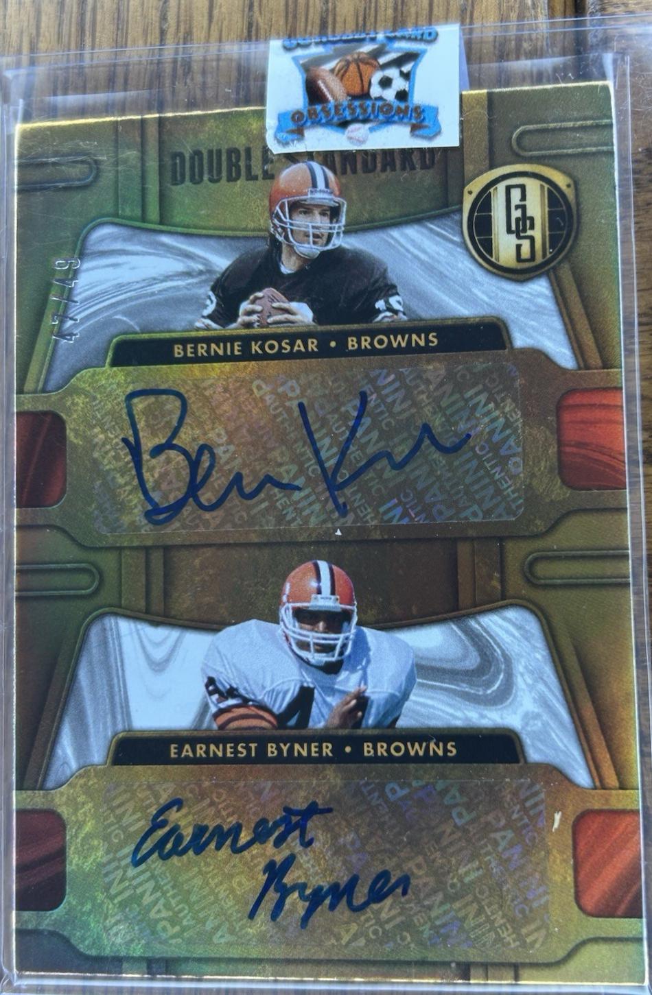 Earnest Byner / Bernie Kosar #DS-CLE