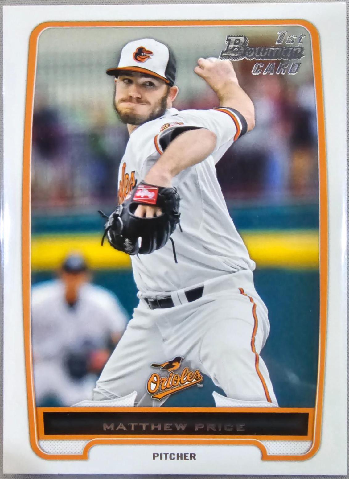 Matthew Price #BDPP68 Baseball Cards 2012 Bowman Draft Picks & Prospects