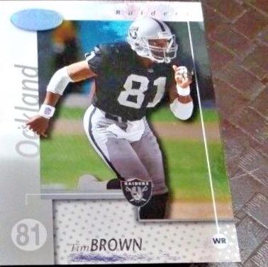 Tim Brown #67 2002 Leaf Certified Football