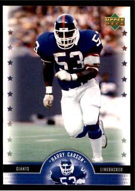 Harry Carson #32 Football Cards 2005 Upper Deck Legends