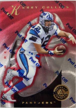 Kerry Collins #5 Football Cards 1997 Pinnacle Totally Certified