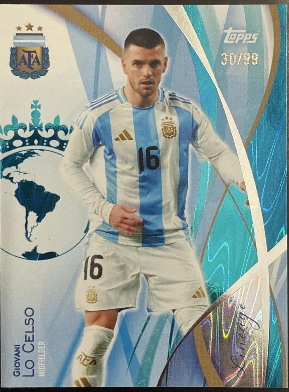 Giovani Lo Celso #36 2024 Topps Lineage Argentina Soccer
