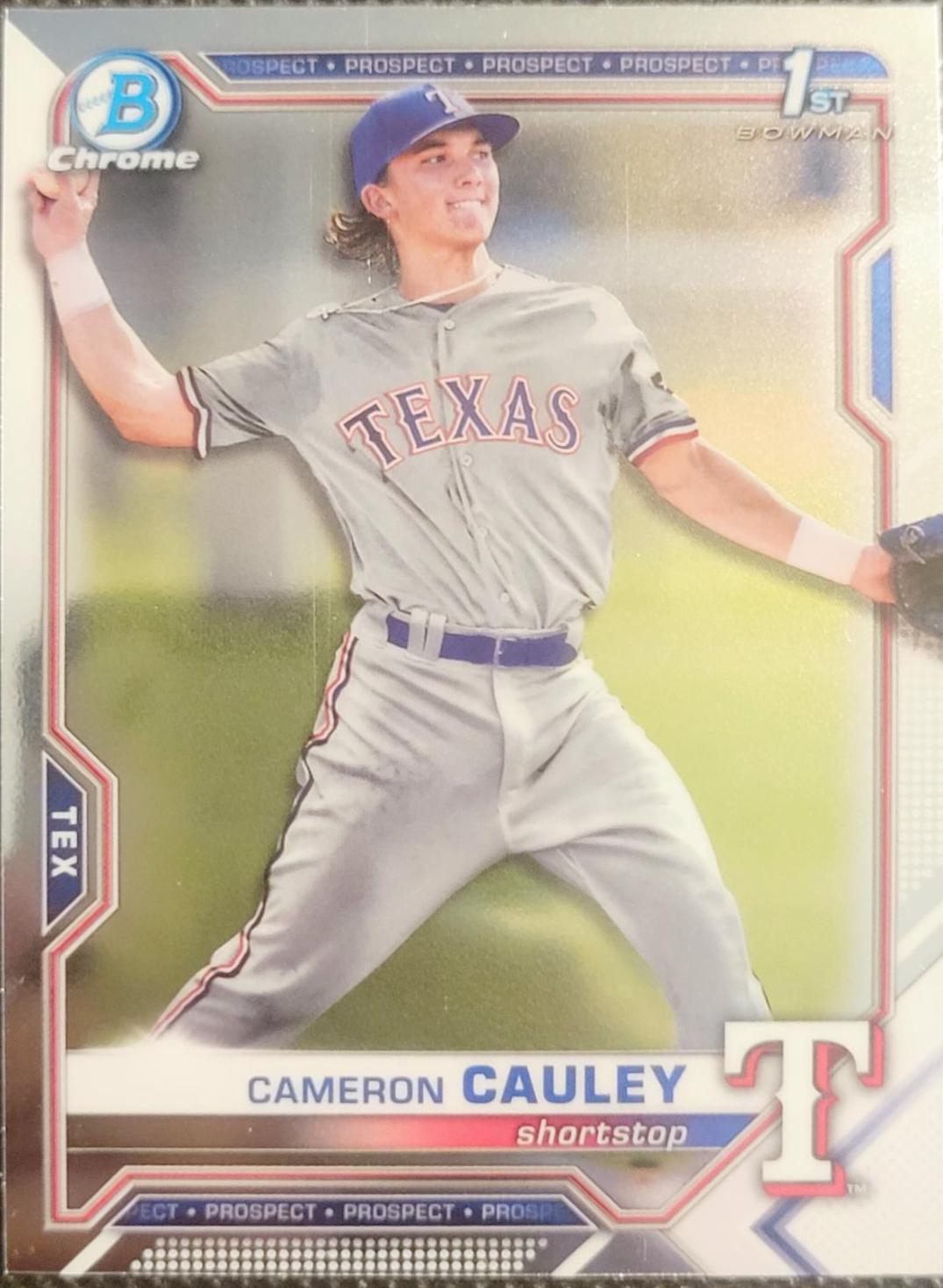 Cameron Cauley #BDC-192 Baseball Cards 2021 Bowman Draft Chrome