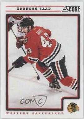 Brandon Saad #124 Hockey Cards 2012 Score