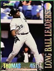 Frank Thomas #8 Baseball Cards 1994 Panini Donruss Long Ball Leaders