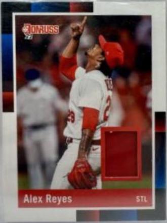 Alex Reyes #R88M-AR Baseball Cards 2022 Panini Donruss Retro 1988 Materials