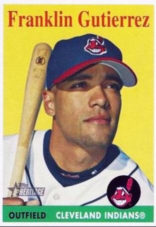 Franklin Gutierrez #446 2007 Topps Heritage Baseball