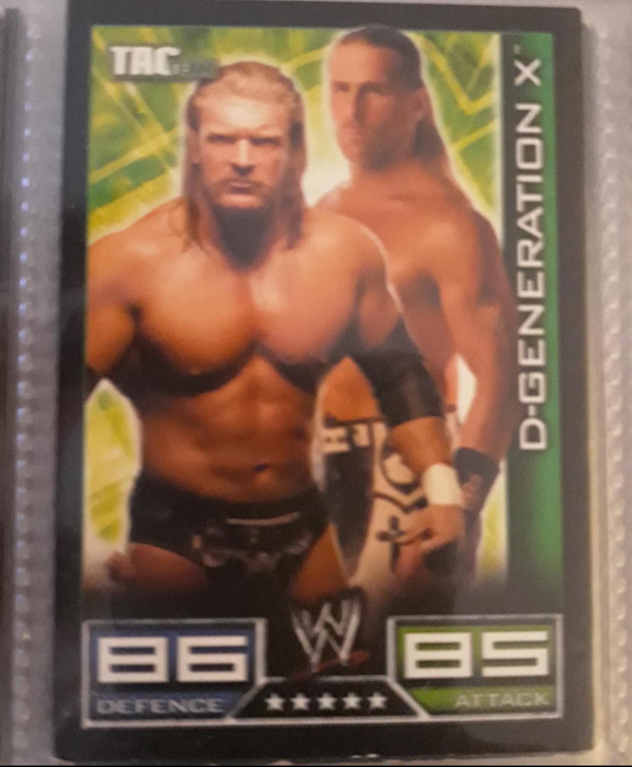 D Generation X Wrestling Cards 2008 Topps WWE Slam Attax