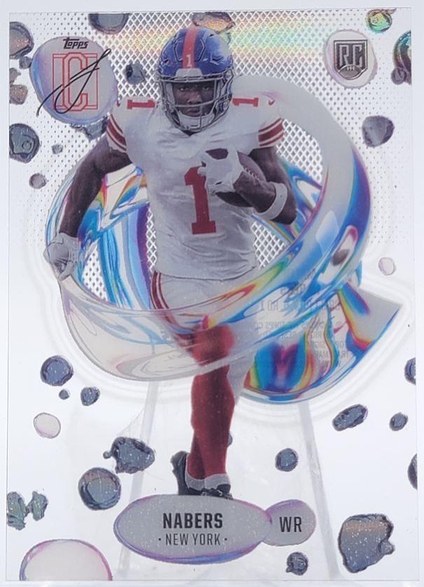 Malik Nabers #F-7 Football Cards 2024 Topps Signature Class Fluidity
