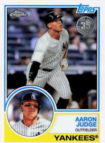 Aaron Judge #83T-1 Baseball Cards 2018 Topps Chrome 1983