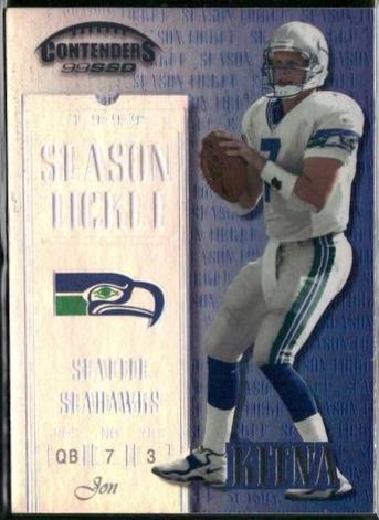 Jon Kitna #134 Football Cards 1999 Playoff Contenders Ssd