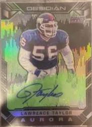 Lawrence Taylor #AA-LT Football Cards 2018 Panini Obsidian Aurora Autographs