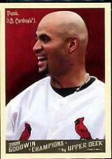 Albert Pujols #5 Baseball Cards 2009 Goodwin Champions