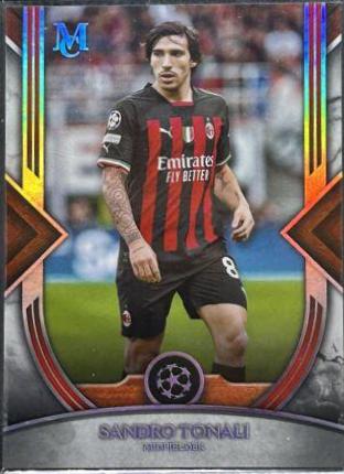 Sandro Tonali #5 Soccer Cards 2022 Topps Museum Collection UEFA Champions League
