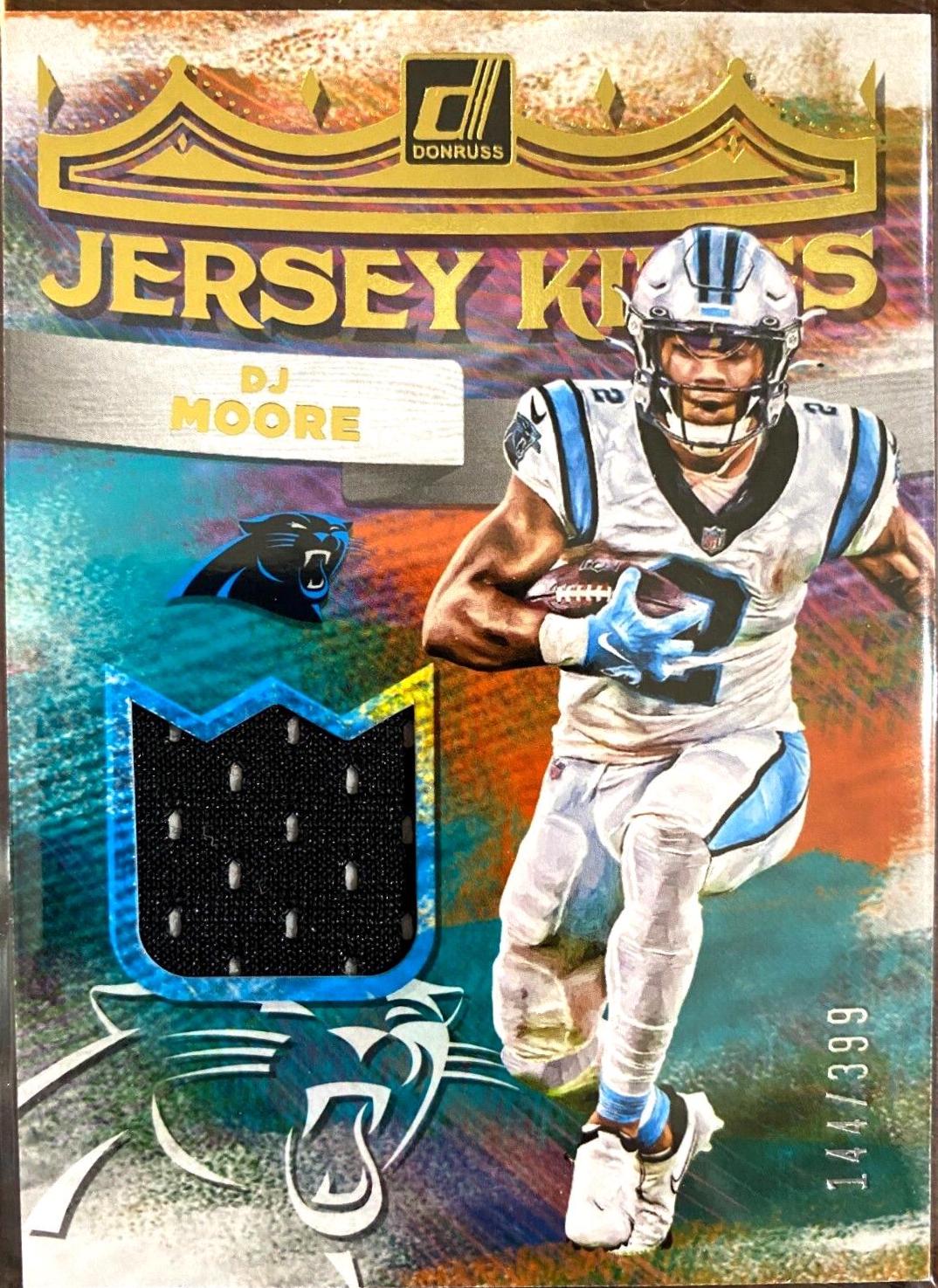 DJ Moore #JK-17 Football Cards 2022 Panini Donruss Jersey Kings