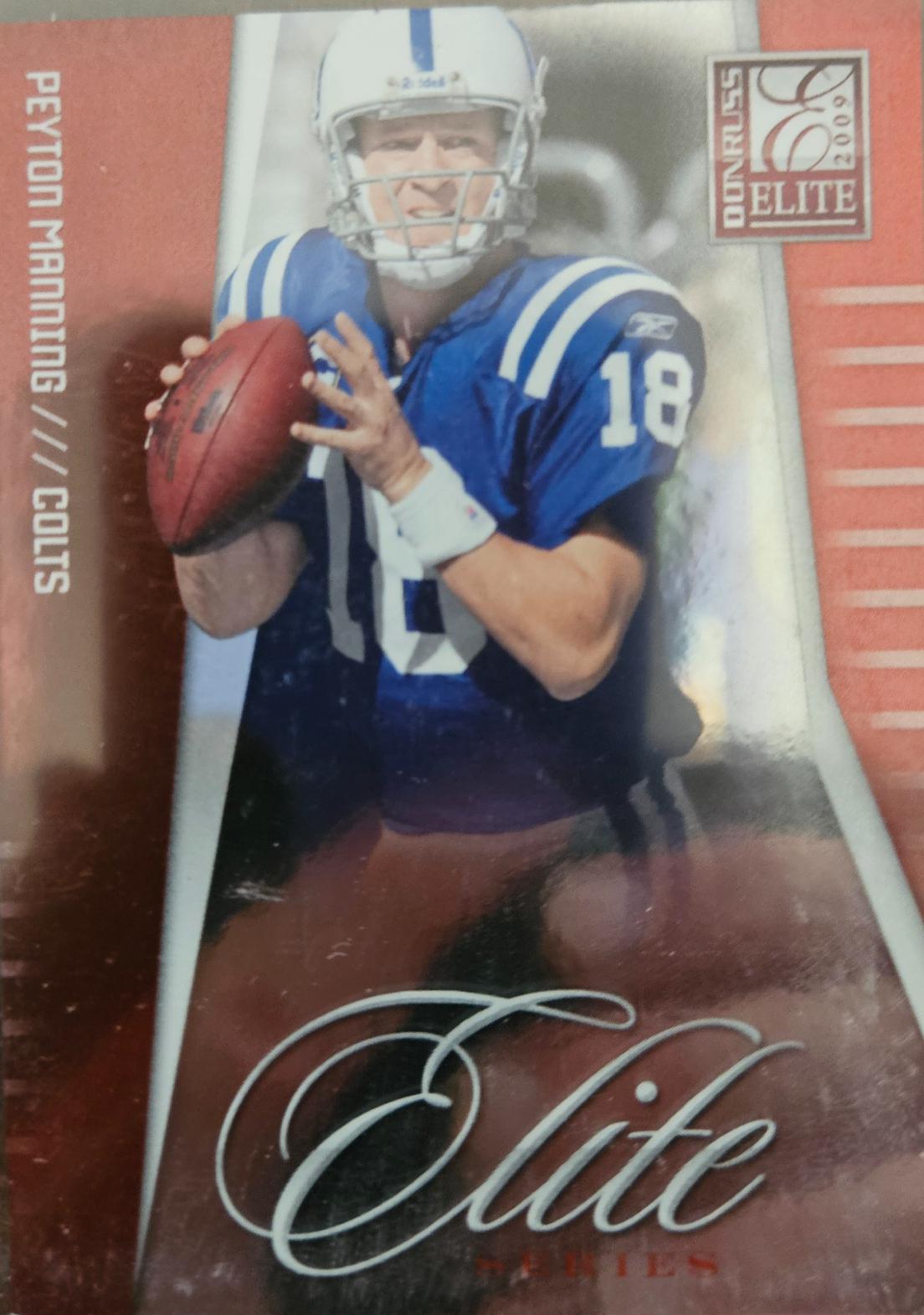 Peyton Manning #2 Football Cards 2009 Panini Donruss Elite Series