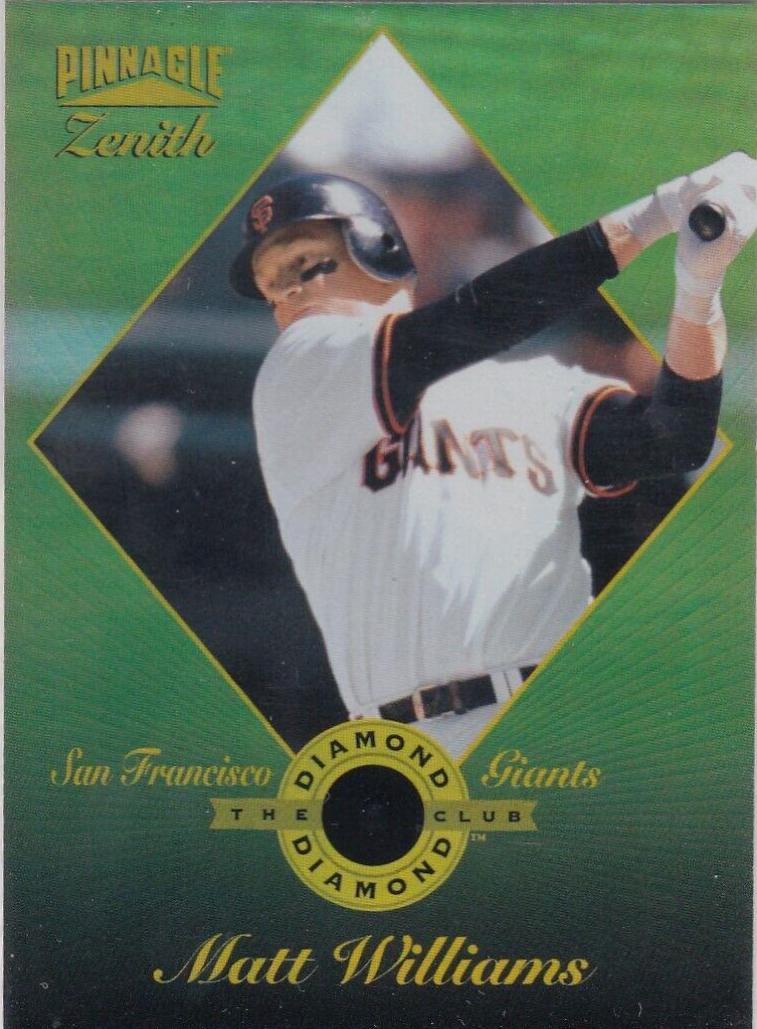 Matt Williams #13 Baseball Cards 1996 Zenith Diamond Club