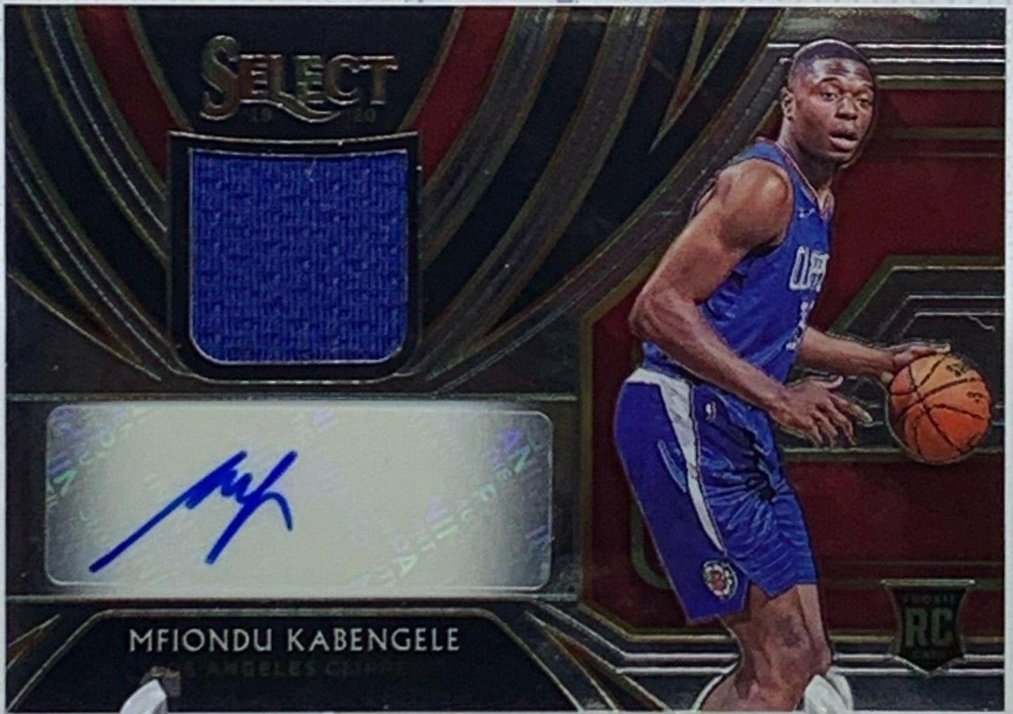 Mfiondu Kabengele #MFK 2019 Panini Select Rookie Jersey Autographs Basketball