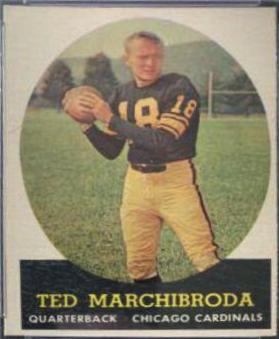Ted Marchibroda #44 Football Cards 1958 Topps