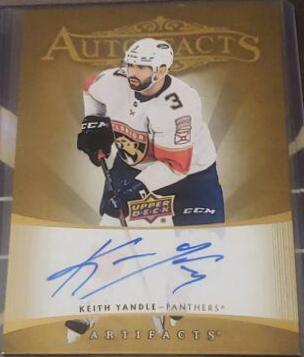 Keith Yandle #AF-KY Hockey Cards 2021 Upper Deck Artifacts Auto Facts