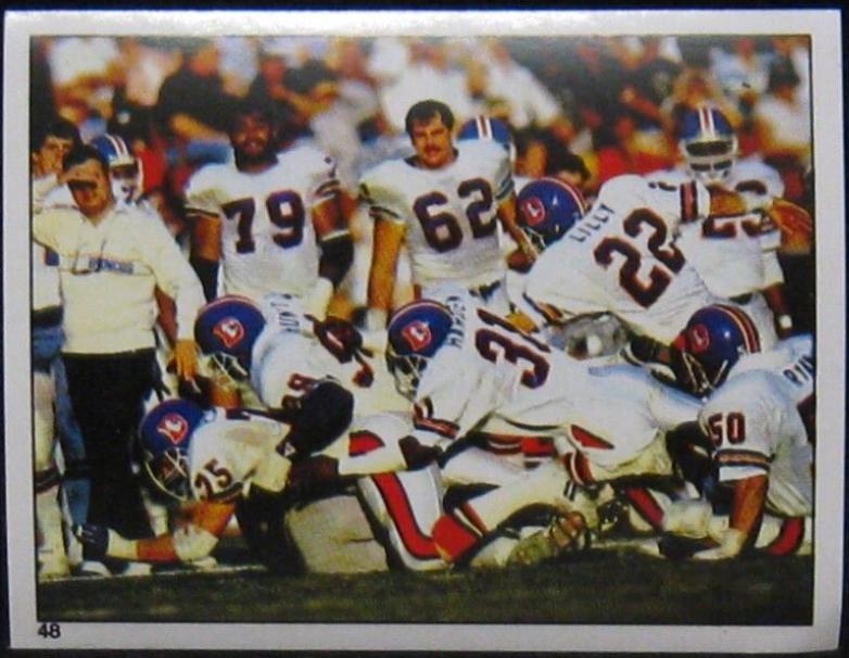 Denver Broncos Action #48 Football Cards 1988 Panini Sticker
