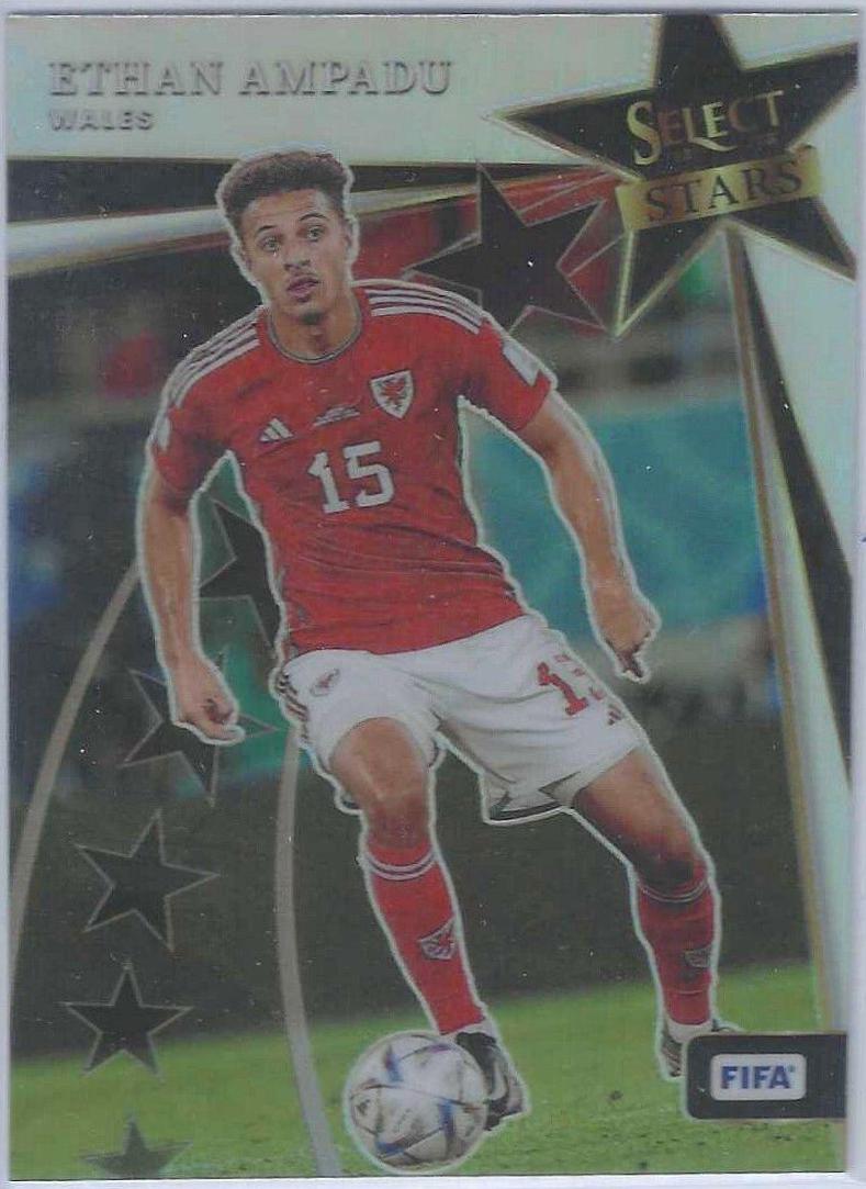 Ethan Ampadu #9 Soccer Cards 2022 Panini Select FIFA Stars