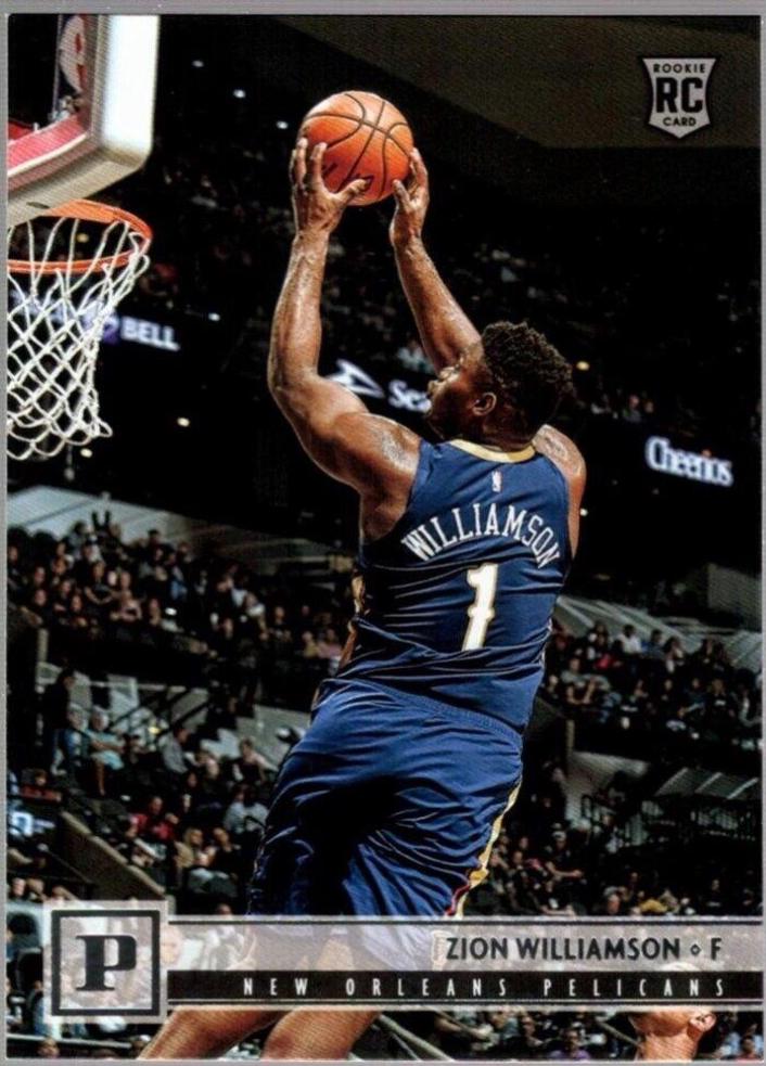 Zion Williamson #120 Basketball Cards 2019 Panini Chronicles