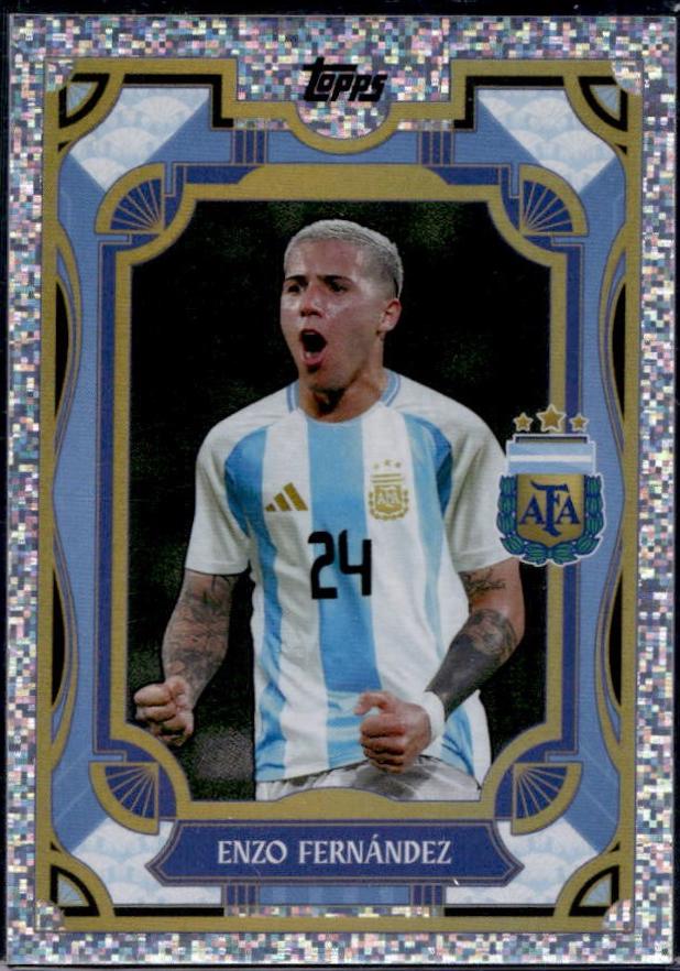 Enzo Fernandez #31 Soccer Cards 2024 Topps Argentina Team Set