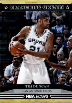 Tim Duncan #19 Basketball Cards 2012 Panini Hoops Franchise Greats