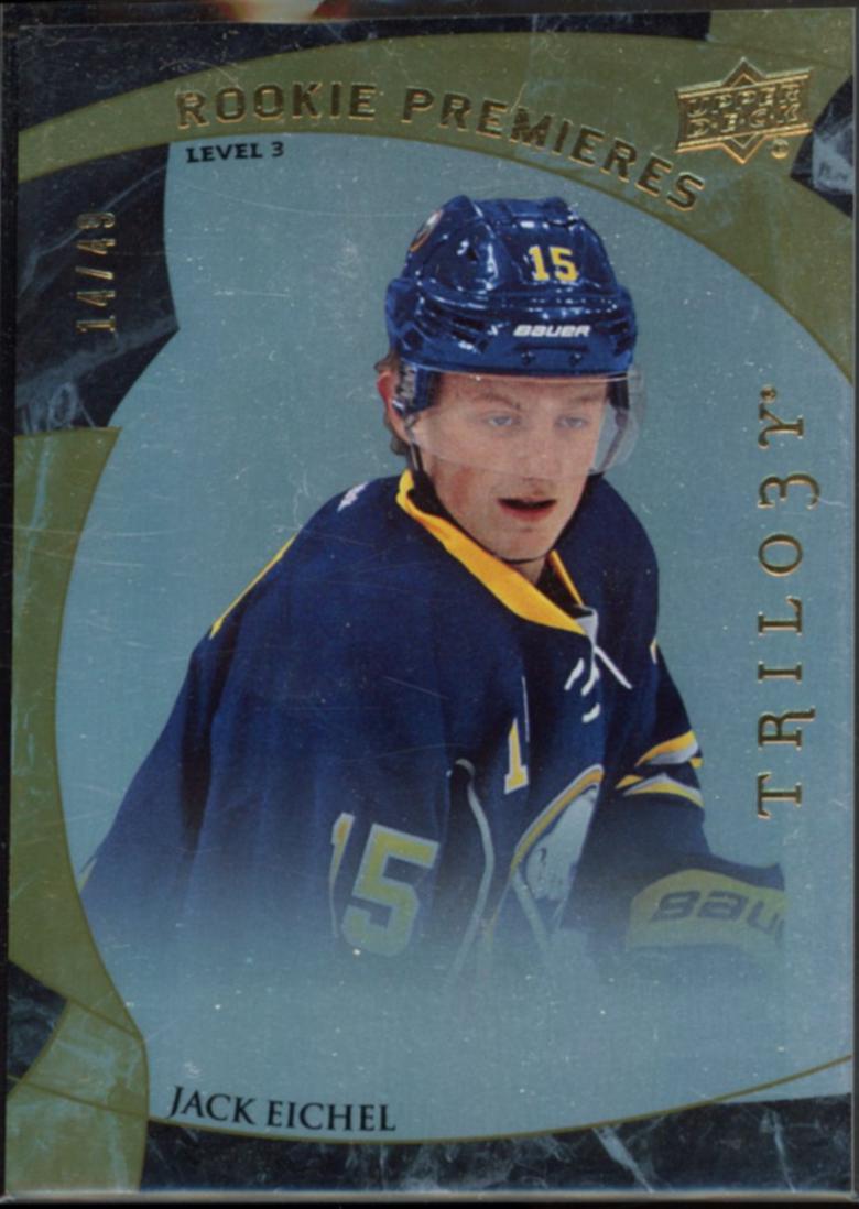 Jack Eichel #199 Hockey Cards 2015 Upper Deck Trilogy
