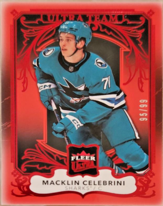 Macklin Celebrini [Red] #7