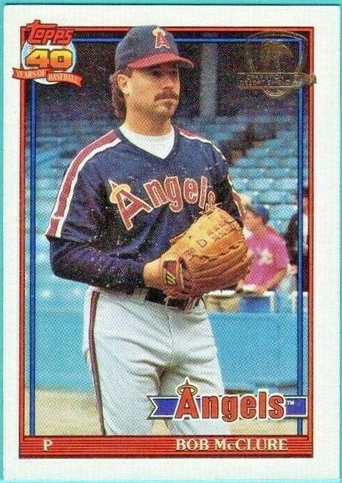 Bob McClure #84 Baseball Cards 1991 Topps Desert Shield