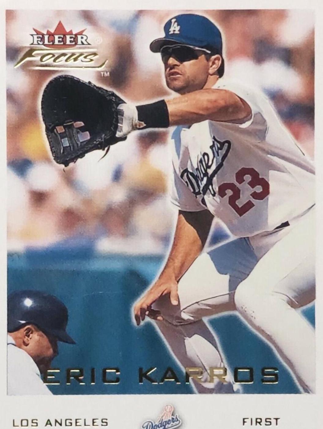 Eric Karros #30 Baseball Cards 2001 Fleer Focus