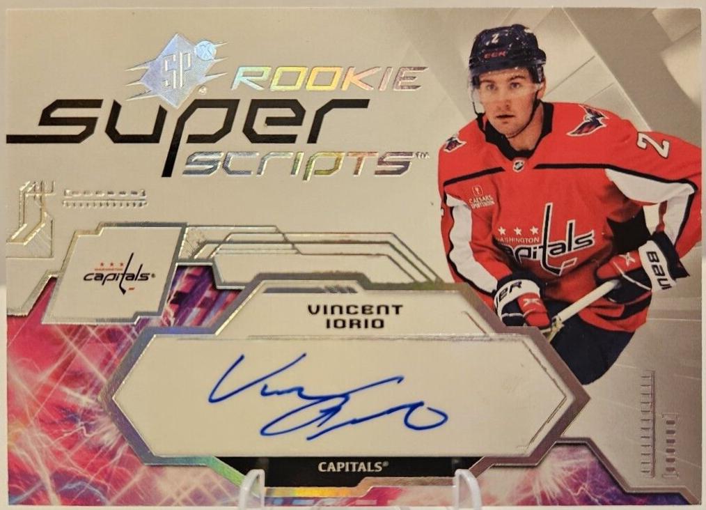 Vincent Iorio #SSR-VI Hockey Cards 2023 SPx Superscripts Rookies