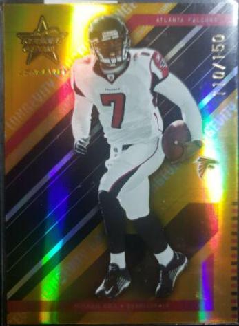 Michael Vick #4 Football Cards 2004 Leaf Rookies & Stars Longevity