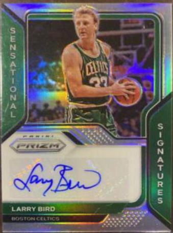 Larry Bird Basketball Cards 2020 Panini Prizm Sensational Signatures