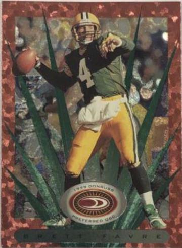 Brett Favre #14 Football Cards 1999 Panini Donruss Preferred