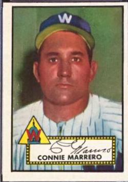 1952 Topps Connie Marrero #317 card