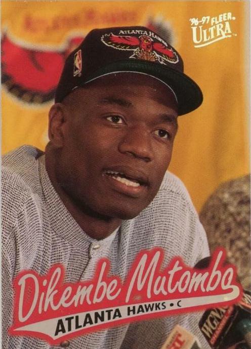 Dikembe Mutombo #4 Basketball Cards 1996 Ultra