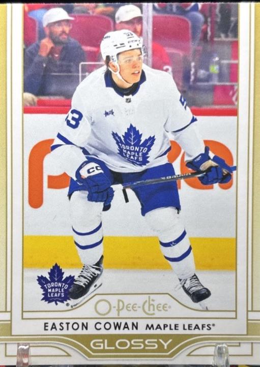 2025 Upper Deck Series 2 O-Pee-Chee Glossy Easton Cowan [Gold] #OG-35 card