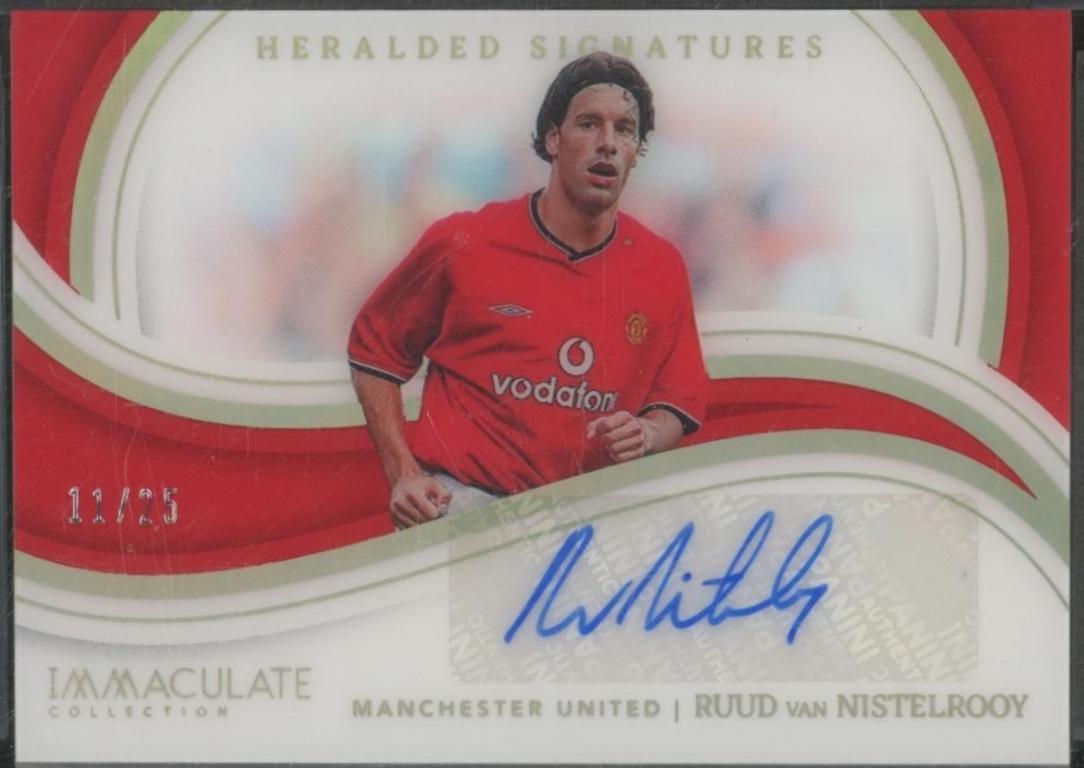 Ruud van Nistelrooy #29 Soccer Cards 2023 Panini Immaculate Heralded Signature