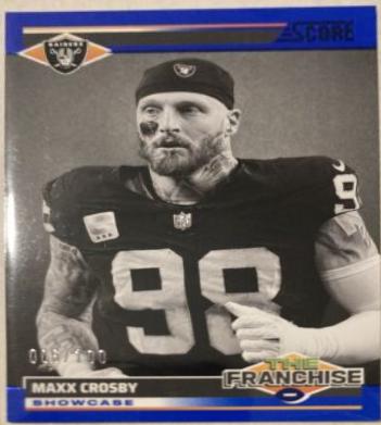 Maxx Crosby [Showcase] #17 Prices | 2024 Panini Score The Franchise
