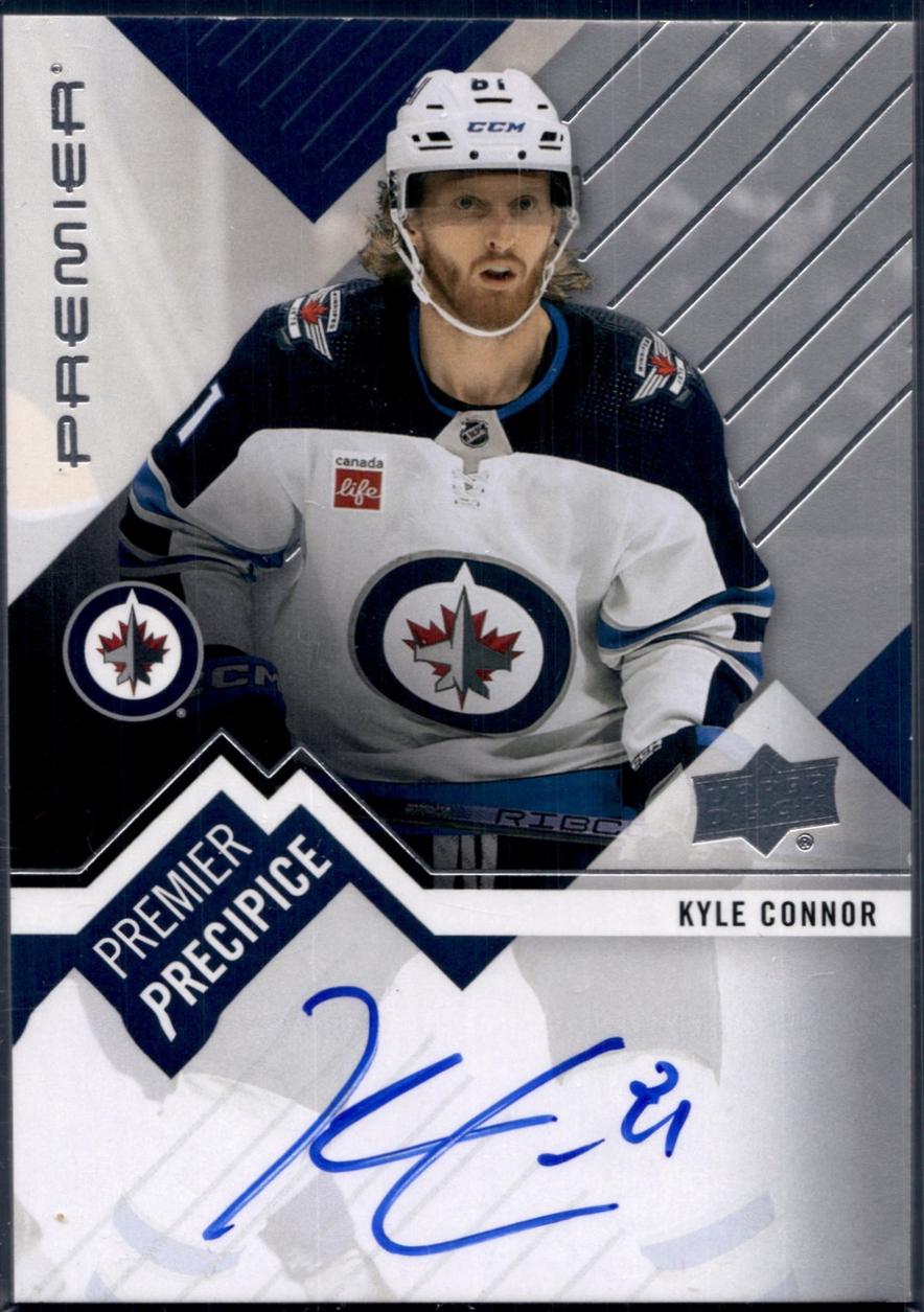Kyle Connor #PP-KC Hockey Cards 2023 Upper Deck Premier Precipice Auto