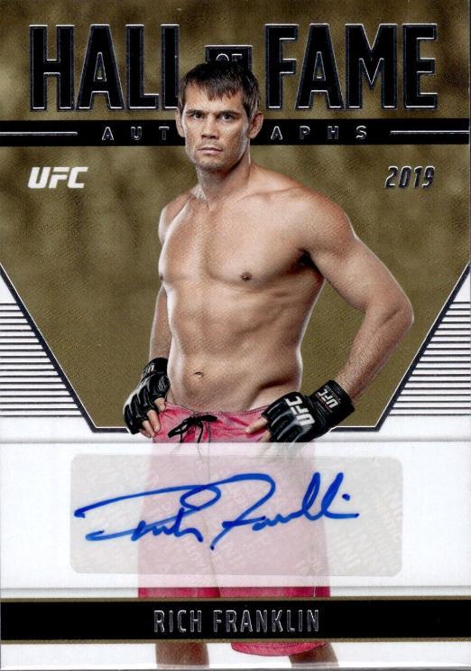 Rich Franklin #HF-RFK Ufc Cards 2022 Panini Chronicles UFC Hall of Fame Autographs